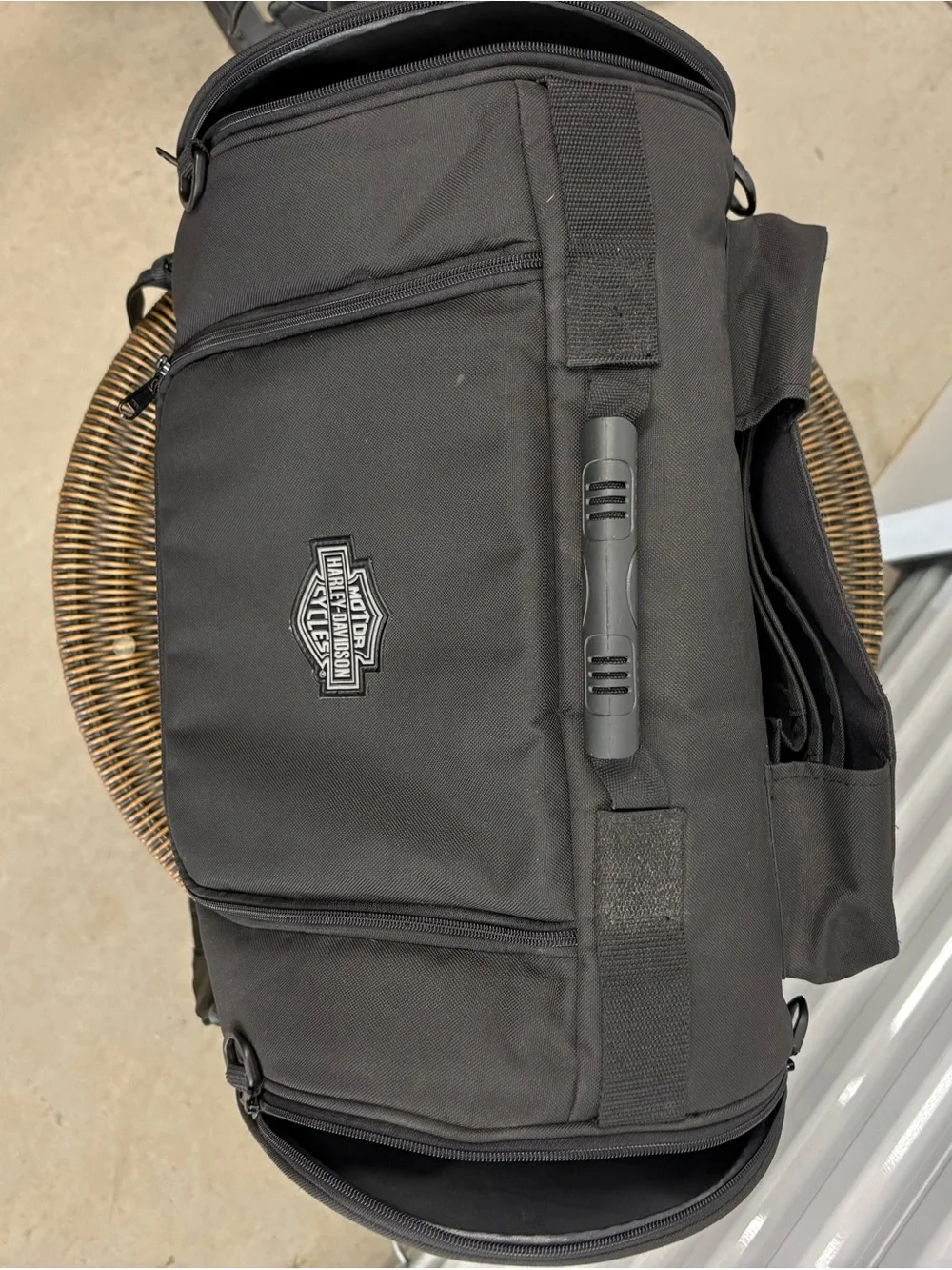 Harley-Davidson ultra-fit overnight Black Logo Duffel Bag